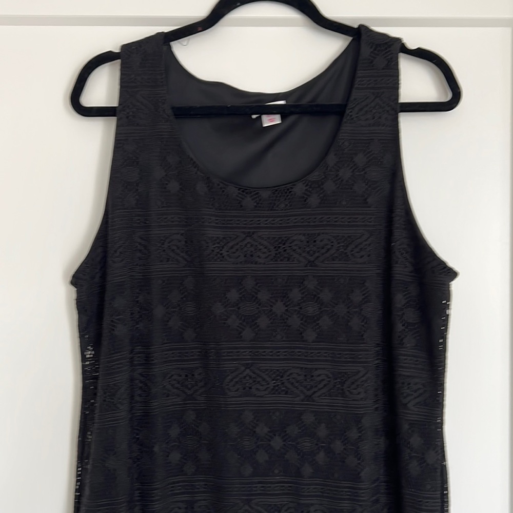 Xhilaration black “lace” maxi dress